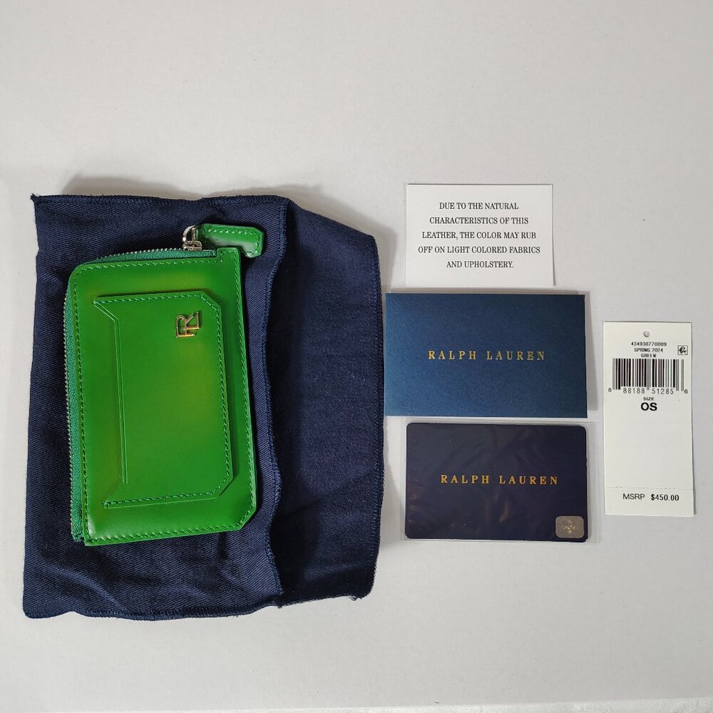 RL BOX CALFSKIN ZIP CARD CASE - Picture 9 of 9
